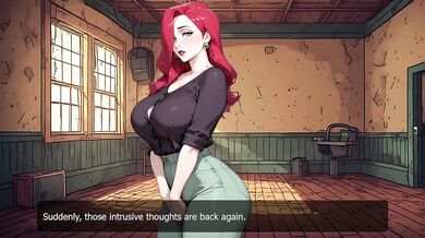 Redhead redhead gets a big dick creampie in her adult visual novel hentai game cups in pussy