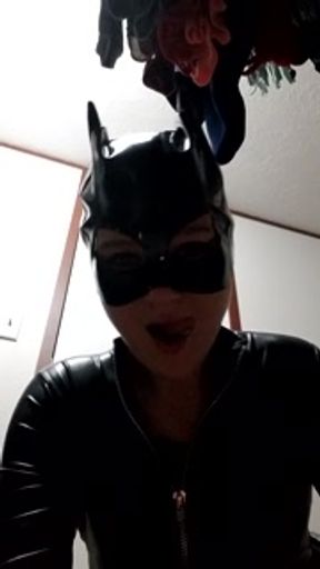 CatWoman humiliates, detains and spits. TEASER CLIP.