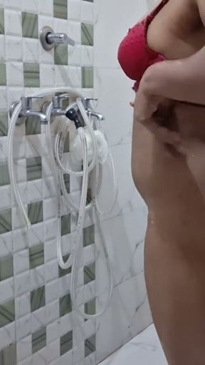 Sister-in-law fucked naked in the bathroom   Clip 1