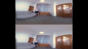 Sultry Cock Sucker: Blonde Russian Babe Swallows Cum in POV