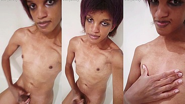 Castrated Trans Girly Gets Messy in Shower