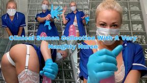 Clinical Semen Collection With A Very Naughty Nurse - MP4 HD
