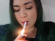 Smoking Fetish MissDeeNicotine Lipstick Love