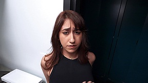 Tattooed nookie with natural tits gets fucked by cocky bartender