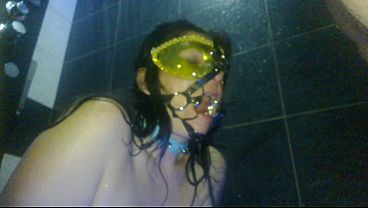 Very Hot Gagging Deepthroat Blowjob in shower