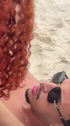 The boss's wife took me to visit the nudist beach of Abric&oacute; in Rio de Janeiro   Clip 1