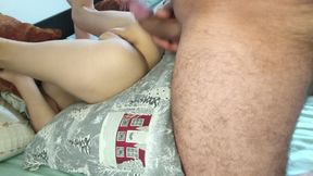 Step Brother Teases Me and Slaps My Virgin Pussy with His Huge Dick