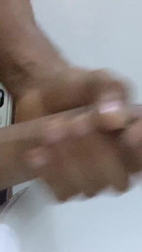 Jerking at Work in Toilet of My Boss