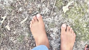 Mommy Strolls Naked Outdoors