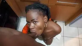 Darkskin Auntie Cheating On Chubby Hubby With Big Dick Hunk!