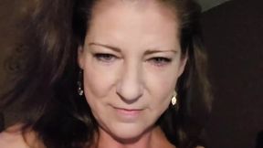 Naked Mature Woman in Bed Uses Ben-wa Balls