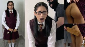 Music student eRica gets caught masturbating with a recorder, gets spanked & paddled as punishment