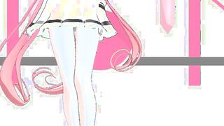 【MMD】Cosplay Efu-sans Paradise Virgin Land (Hands brush her everywhere)【R-18】