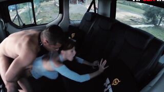 FuckedInTraffic - Amazing Boobies Czech red bj barely legal Yo Screwed in a Outdoor Taxi - VipSexVault