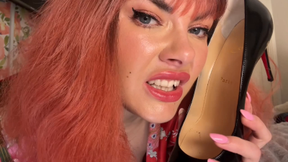 Hogtied Shoe Sniffer & Nude Nylon Humiliation