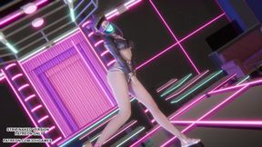 MMD HWASA - NA - Akali Sexy Kpop Dance League of Legends Hentai Uncensored 4K 60FPS