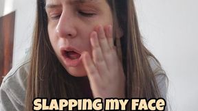 Chubby Girl Self Face Slapping Submission Compilation