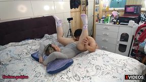 curious goddess blonde hairy pussy licking white big ass fucking doggystyle creampie cum eating blowjob cum sucking part 3