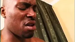 Blonde whore takes a huge black tool in her firm butt