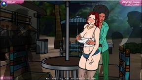 Barmaid Amanda gets exposed in lustful roleplay scenario