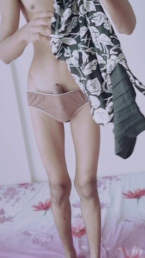 Spectacular moment from "Skinny boy masturbating"