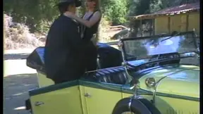 Sexy Model Yells Loudly During Rough Car Sex Double Penetration Orgasm Shoot