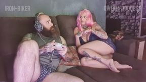 I was playing with my friends... and she was horny...