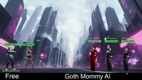 Goth Mommy in Sci-Fi Cyberpunk World Takes Control for Erotic Fun