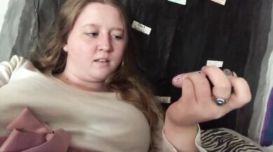 Fresh 18-year-old blonde catholic virgin vibrates herself to screaming climax