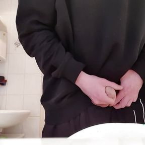 Pissing and wanking