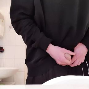 Pissing and wanking