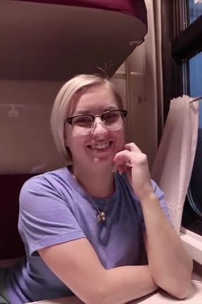 Met a Hot Bitch on the Train and Fucked Her Hard with a Big Cock