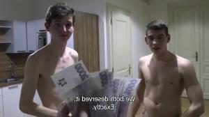 Slovakian boy with large  dong got pounded