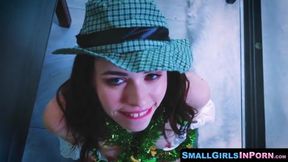 Petite teen Alice Merchesi enjoys Lauren Phillips's big dick&#x1F346;