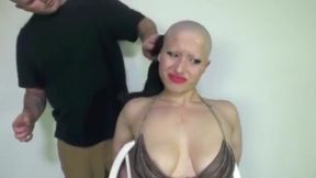 Beautiful girl fetish headshave