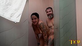 Milf Elisa Sanches Crazy Shower Sex