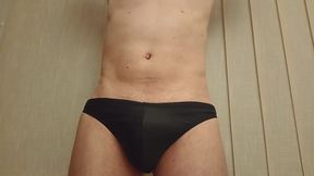 I'm Getting Horny in Black Swimming Trunks