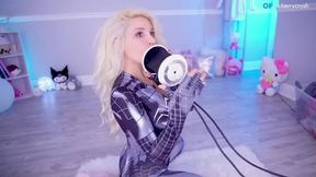 Sensual ASMR 3Dio Ear Licking Wet Orgasm