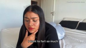 Mila Teases Her Fart Slave All Day Long And Then Makes Him Cum On Her Face!