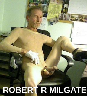 ROBERT R MILGATE A WHORE IN A SHEER  NUDE BODYSTOCKING