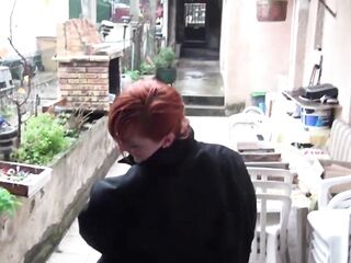 Gorgeous redhead gets double permeated in the SADOMASOCHISM room