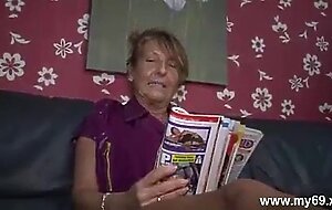 Hot german granny with big boobs in threesome