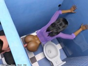 Being A Dik: Public Toilet Glory Hole Anal Sex- Ep 17