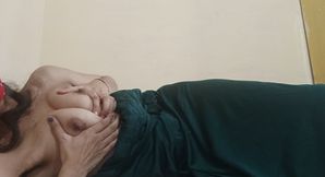 Ishita getting horny on bed
