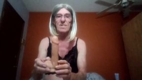 Playing with My Dildo Fucking and Sucking