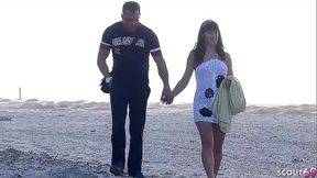 PAWG Girl Lucia Nieto Outdoor Beach Sex on Holiday Trip