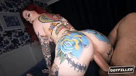 Gotfilled loveless has her narrow slot filled up with sperm