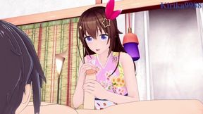 Tokino Sora (kimono) And I Have Intense Sex At A Shrine. - Hololive Vtuber Hentai