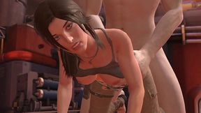 lara croft and the giant cock