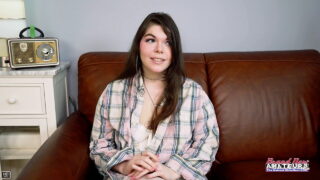 Amateur slut gives a messy blowjob after intense anal pounding